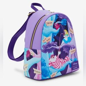 NWT Loungefly Disney Alice in Wonderland Cheshire Cat mini backpack bag purse